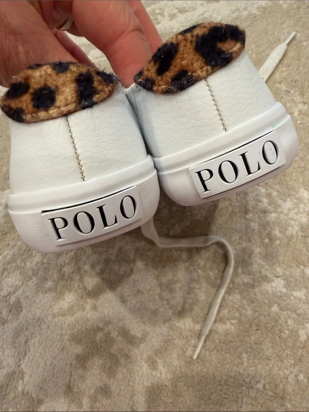 Ralph Lauren White Sneakers Size 7